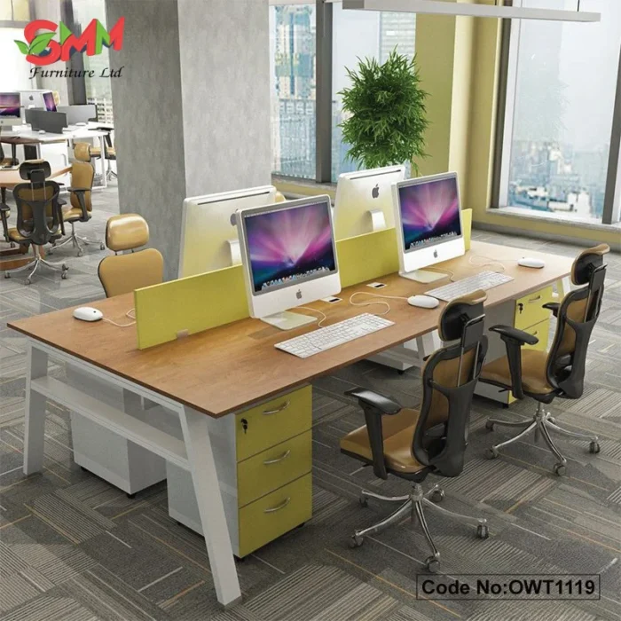 Working Table Design Bd Office Workstation Table Desk Price In Bangladesh | OWT1119 - SMM ...