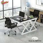 Modern Design Office Staff Table With Partition