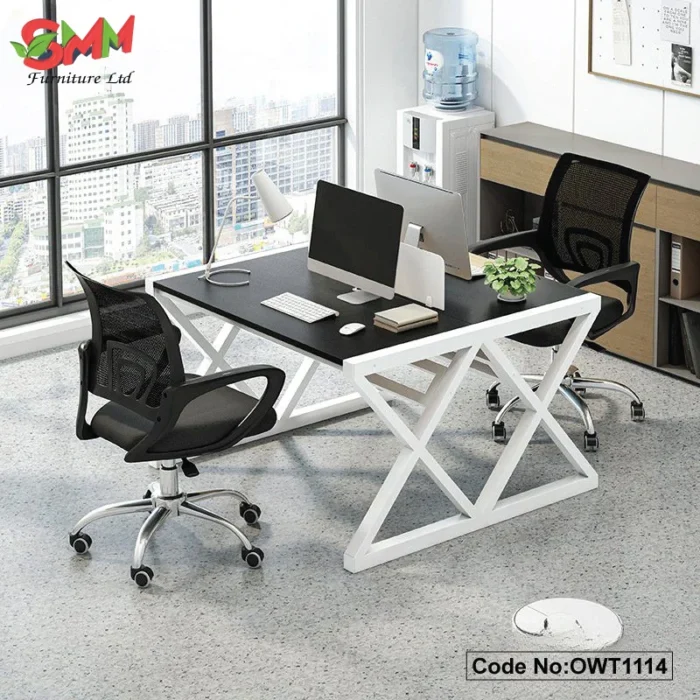 Modern Design Office Staff Table With Partition