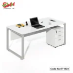Modern Executive Table with File Storage