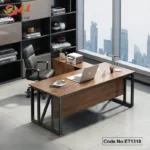 Executive Table with Metal Frame for Durability