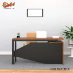 Executive Table with Glass Top for Stylish Offices