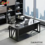 Executive Table with Metal Frame for Durability