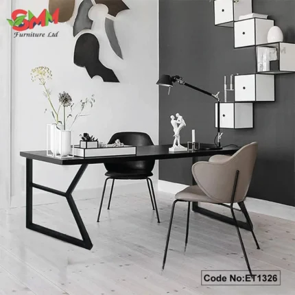 Executive Table with High-Gloss Finish