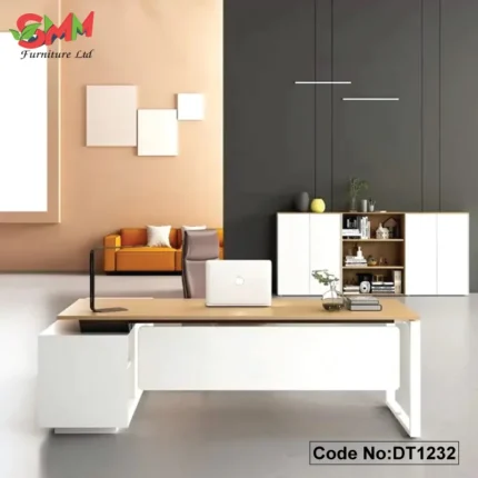 Sleek & Stylish Office Director Table with Drawers