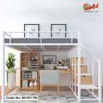 Loft Bunk Bed with Desk, Almirah & Storage