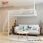 Heavy-Duty Metal Loft Bed for Small Spaces