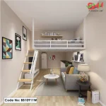 Wrought Iron Loft Bed for Small Apartment
