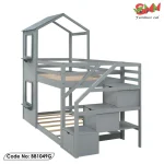 Modern Steel Bunk Bed for Kids and Adults