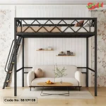 Simple Loft Bed – Elevated Upper Bed for Small Apartments