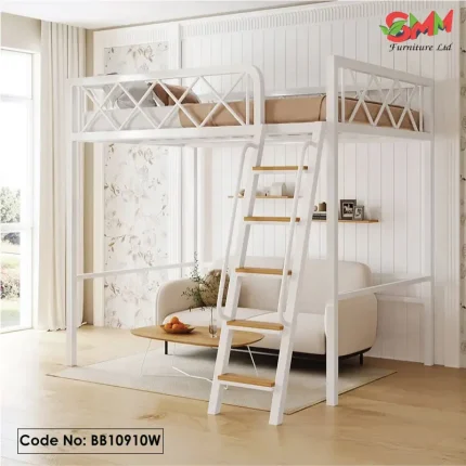 Simple Loft Bed – Elevated Upper Bed