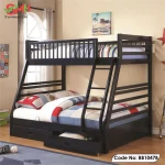 Modern Stylish Wardrobe with Steel Bunk Bed | BB1047B