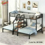 Metal Twin over Twin Triple Bunk Bed