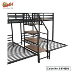 Metal Twin over Twin Triple Bunk Bed