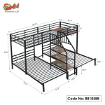 Metal Twin over Twin Triple Bunk Bed