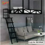 Small Apartment Hanging Iron Bed – Overhead Space Saver