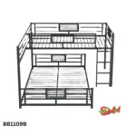 L-Shaped Metal Bunk Bed: Durable Space Saver | Modern Design