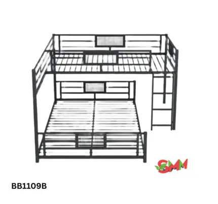 L-Shaped Metal Bunk Bed: Durable Space Saver | Modern Design