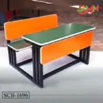Wooden Dual Desk Bench for Schools & Classrooms