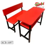 Wooden Dual Desk Bench 2 Seater