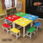 Colorful kids school furniture