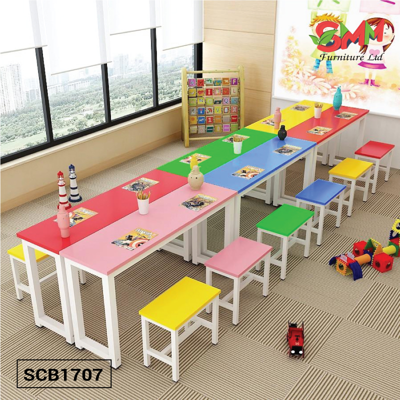 Preschool-furniture-set Student desk and chair for kids