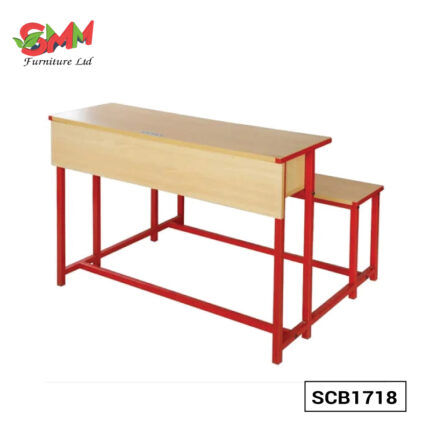 Modern Classroom Dual Desk Bench