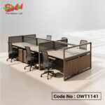 Office Workstation Table With Partition | OWT1142