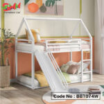 Double Deck Steel Bed | Strong & Space Saving Design| BB1074W