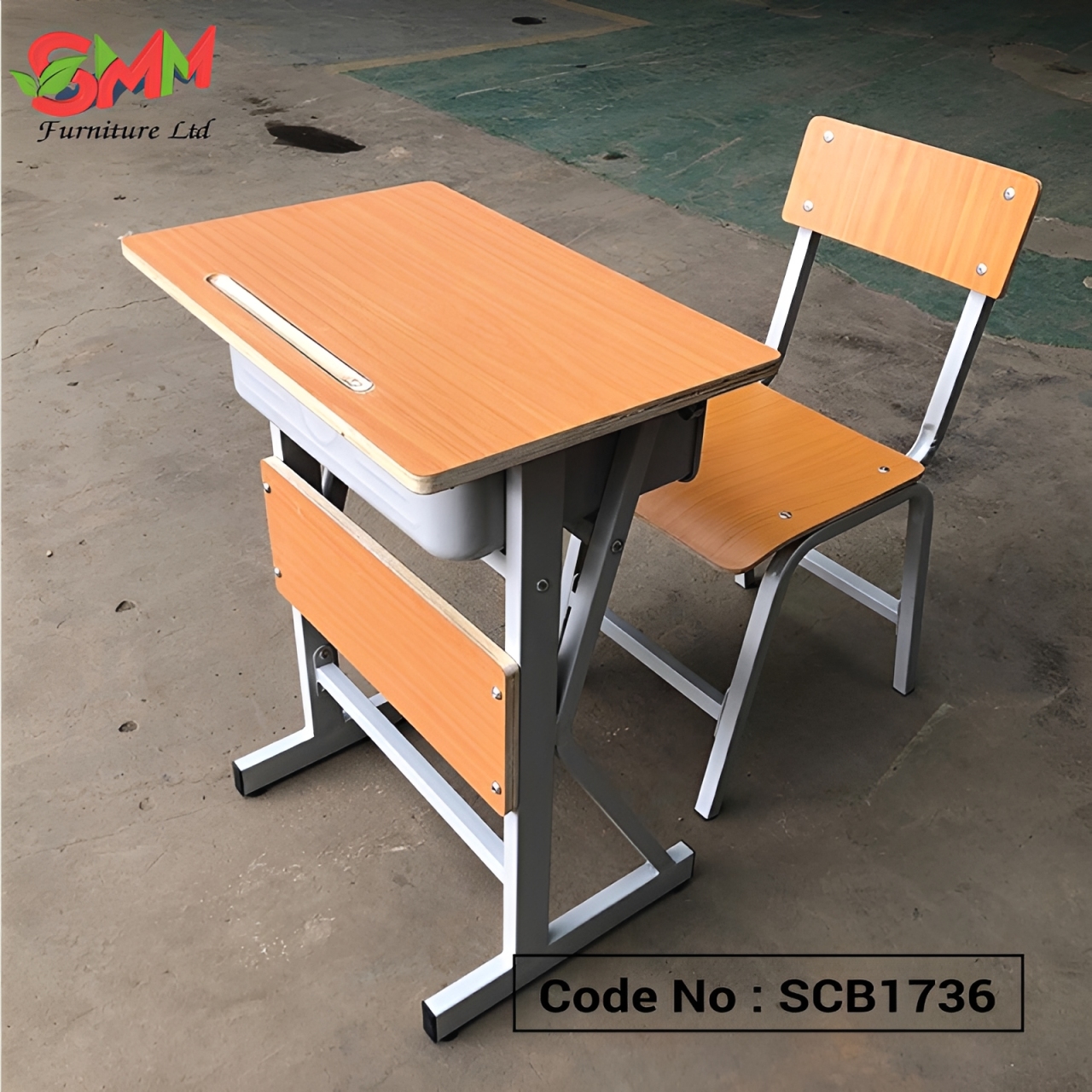 Single Student Desk & Chair