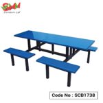 Canteen Table and Chair with Bench | SCB1738