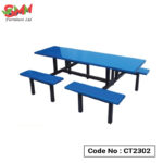 Fiberglass Dinner Table with a long bench | CT2302