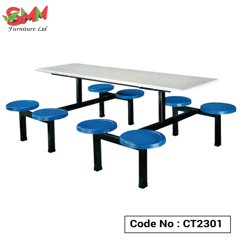 canteen-table Industrial Fiberglass Canteen Table Set | CT2301 - Image 1