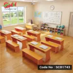 2 Seater School Bench Desk | SCB1743